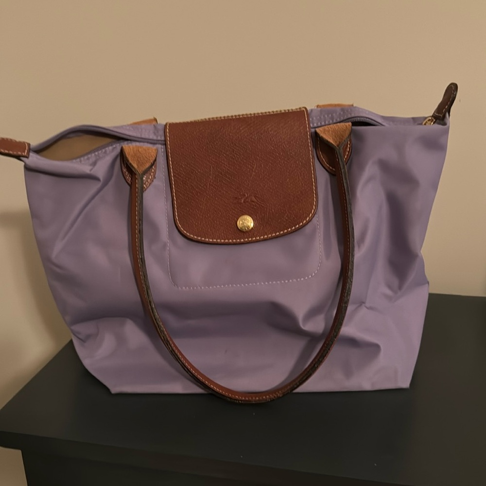 Purple Longchamp bag